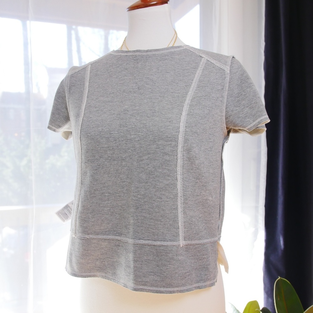 Banana Republic  Bonded Short-Sleeve Pullover xs